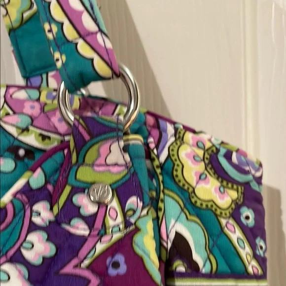 Vera Bradley Purple and Green Quilted Tote Bag, wristlet etc
NWT
THREE PIECE - Picture 3 of 16